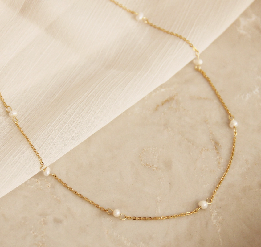 Pearl By the Yard Necklace