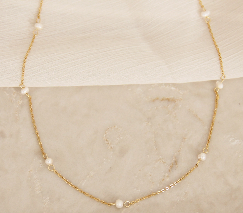 Pearl By the Yard Necklace