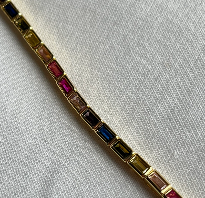 Lainey Rainbow Tennis Bracelet