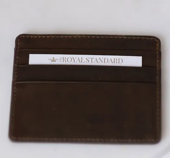 The Royal Standard Leather Slim Wallet Dark Brown