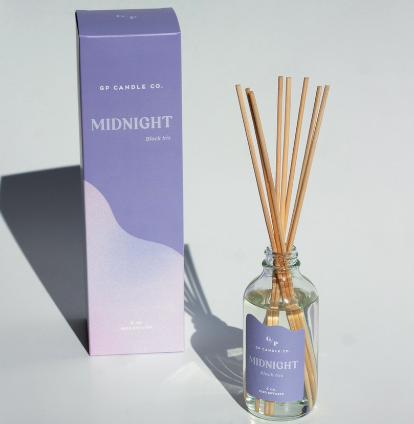 Midnight 4 oz. Hue Reed Diffuser (Black Iris)