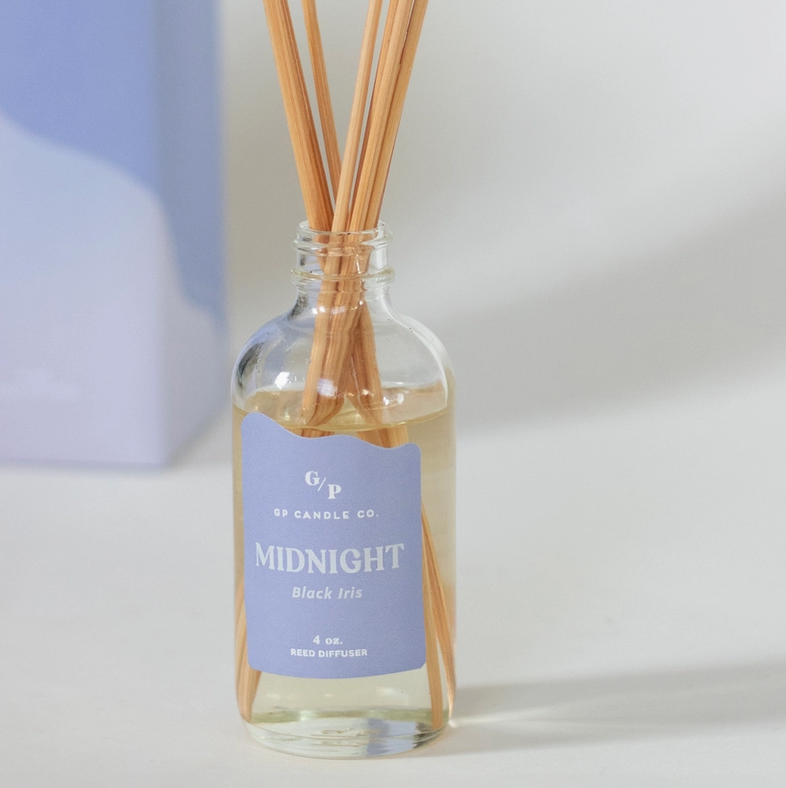 Midnight 4 oz. Hue Reed Diffuser (Black Iris)