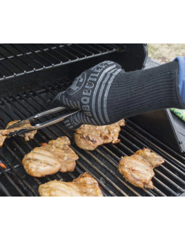The BBQ Butler Black Fabric Gloves - Single