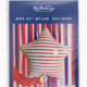 My Mind's Eye Red Striped Star Shaped Mylar Balloon