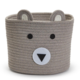 Two's Company Animal Hand-Crafted Rope Basket- Bear