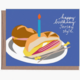 La Familia Green Pork Roll Birthday Greeting Card