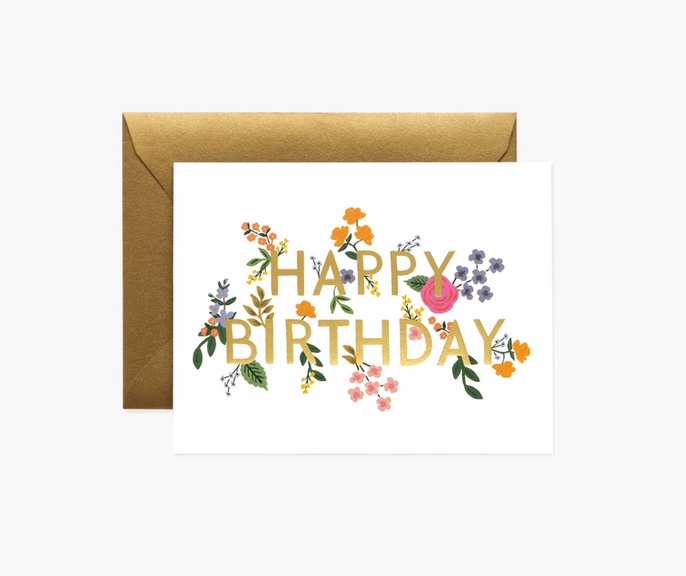 Rifle Paper Co. Wildwood Birthday Card