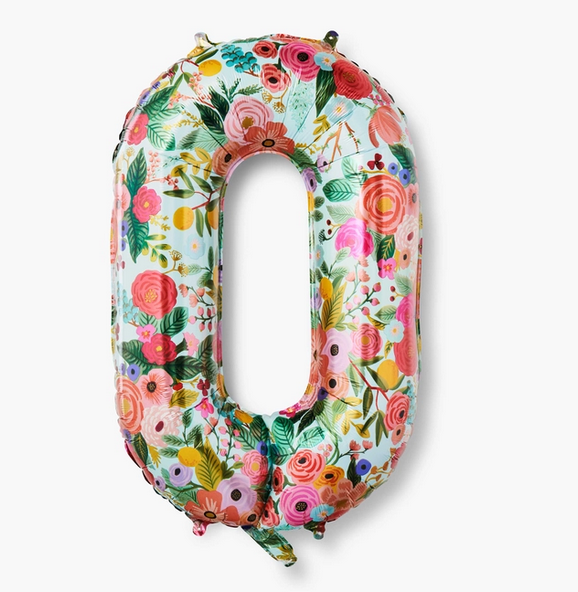 Rifle Paper Co. Garden Party Numbered Foil Balloon (0)