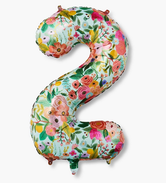 Rifle Paper Co. Garden Party Numbered Foil Balloon (2)