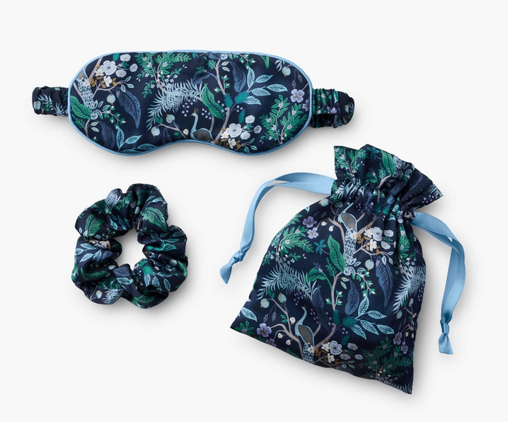 Rifle Paper Co. Peacock Sleep Travel Set
