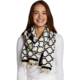 Two's Company Incredible Soft Scarf in Black and White - Trellis