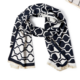 Two's Company Incredible Soft Scarf in Black and White - Trellis