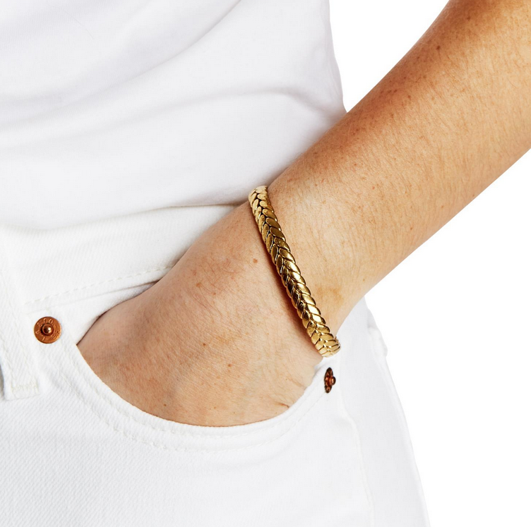 Two's Company Braid Embossed Cuff - Small Braid