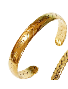 Two's Company Braid Embossed Cuff - Large Braid