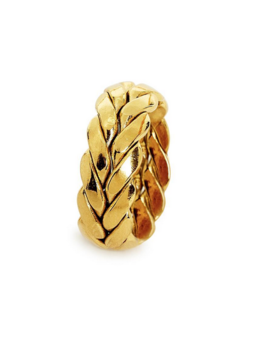 Two's Company Braid Emboss Ring- Large Braid