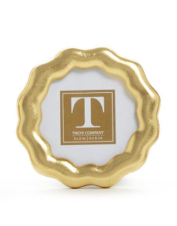 Two's Company Vintage Ore Photo Frame - Round