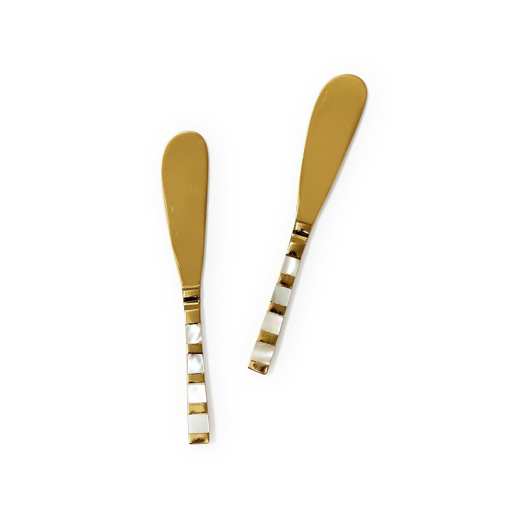 Two's Company Mother of Pearl Spreader Set