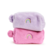Two's Company Multipurpose Pouch with Embroidered Rainbow - Pink