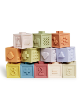 Two's Company Dino-mite Blocks Stackable Numbers and Dinosaurs Block Set