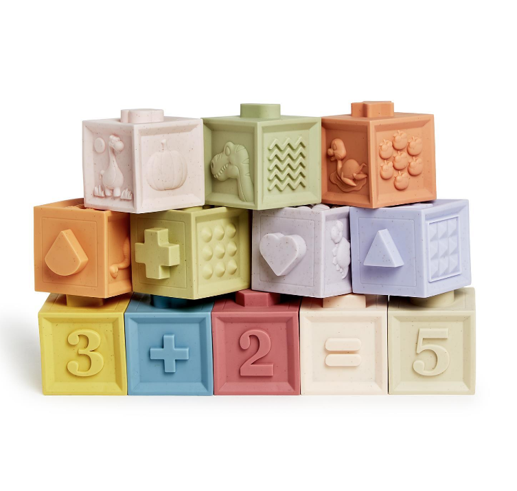 Two's Company Dino-mite Blocks Stackable Numbers and Dinosaurs Block Set
