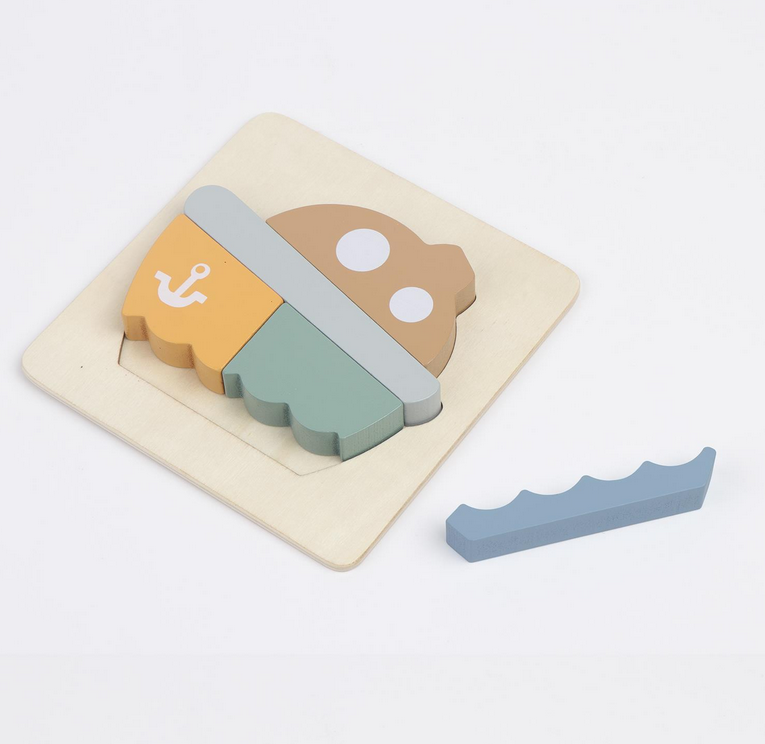 Two's Company My First Vehicles Wooden Puzzle - Boat