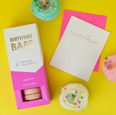 Chez Gagne Birthyay Babe Shower Steamers