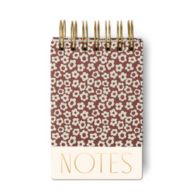 Designworks Ink CHUNKY NOTEPAD - BURGUNDY GROOVY FLORAL