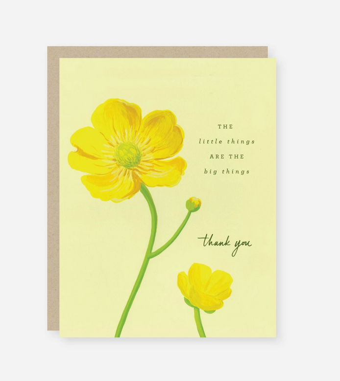 2021 Co. Little Things Buttercup Thank You Card