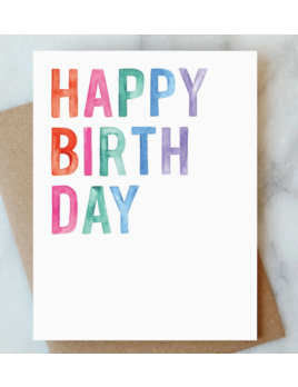 Abigail Jayne Design Bold Happy Birthday Greeting Card