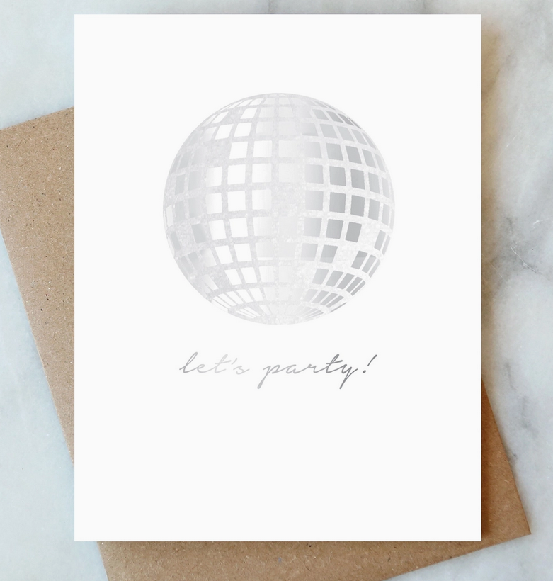 Abigail Jayne Design Disco Ball Birthday Greeting Card