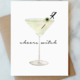 Abigail Jayne Design Eyeball Martini Halloween Greeting Card