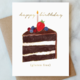 Abigail Jayne Design Gluten Free Cake Birthday Greeting Card