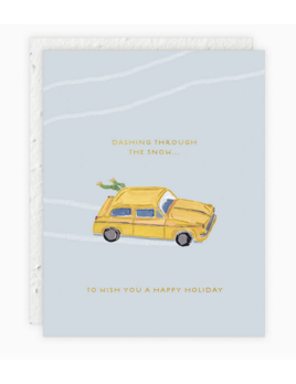 Dashing Through the Snow Season Greetings Card