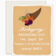 Slightly Stationery Dysfunction Card | Funny Thanksgiving Fall Card