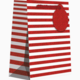 Jillson & Roberts Red White Stripe Totes - Small