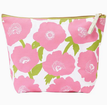 rockflowerpaper Poppies Pink Pouch Large