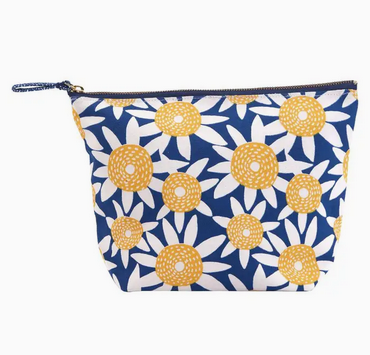 rockflowerpaper Straw Sunflower Yellow Pouch, Large