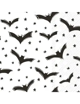 Boston International Paper Guest Towel 16 Count - Going Batty Halloween