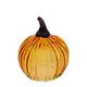 Boston International 5.25" Dia. Amber Glass Pumpkin Fall Autumn Décor