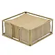 Boston International Gold Edge Glass Caddy For Paper Cocktail Napkins