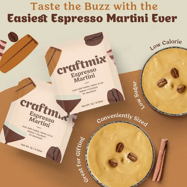 Craftmix Espresso Martini Cocktail Mixer - 12 Serving Multipack