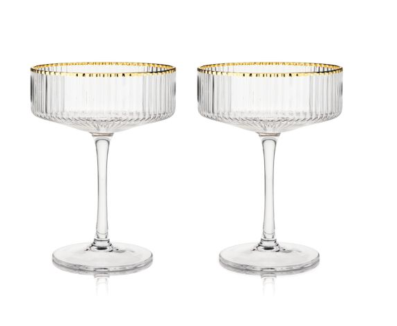True Meridian Crystal Coupe Glasses