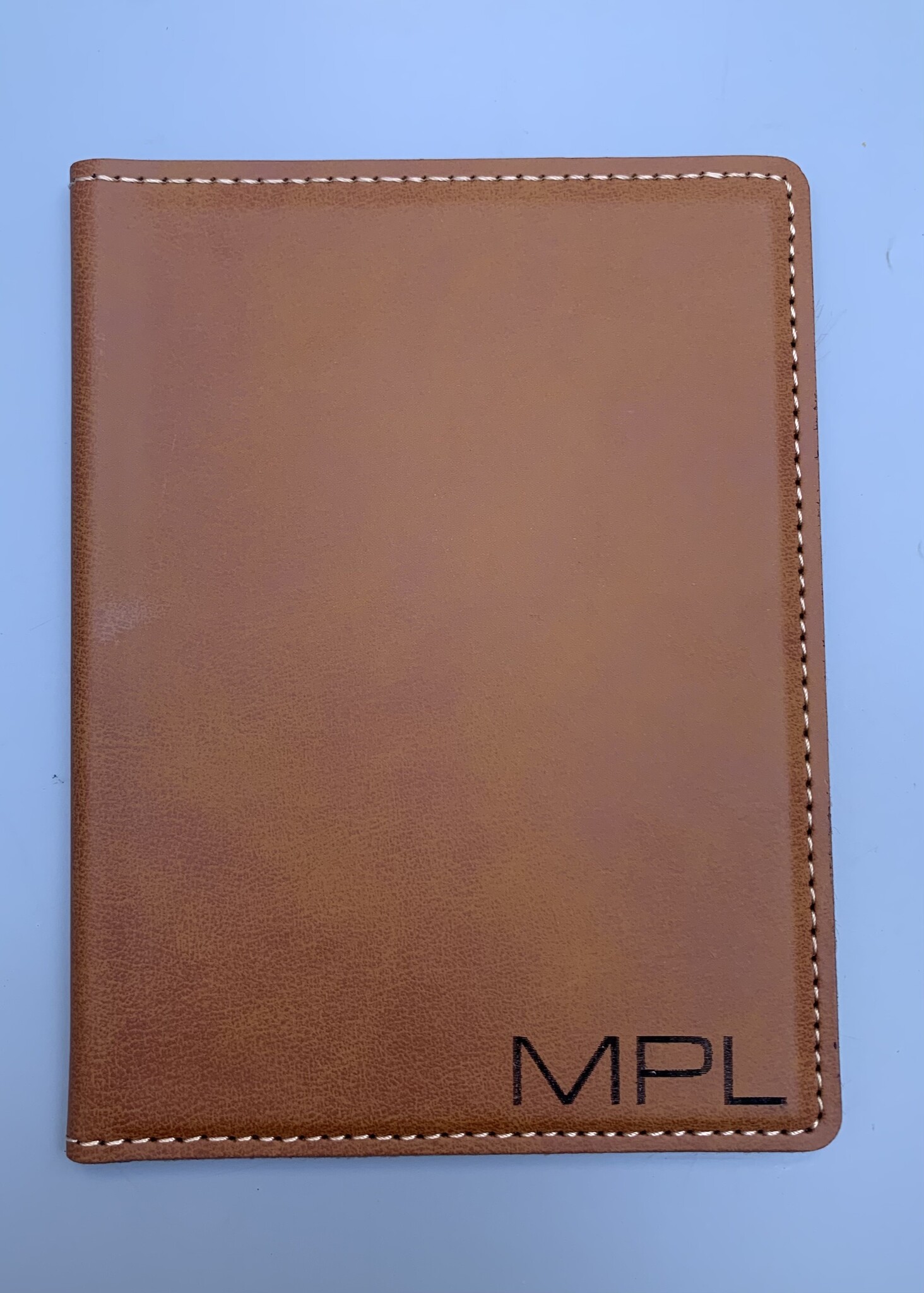 P Graham Dunn Personalized Passport Holder- Brown