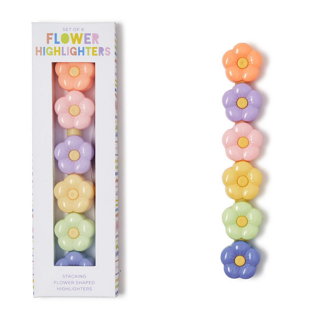 Two's Company 6 Stackable Flower Highlighters