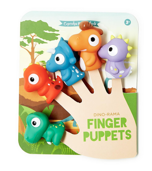 Two's Company Dino-Rama Set of 5 Dinosaur Finger Puppets