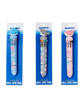 Two's Company Colorful Creatures Sea Life 10 Color Pen