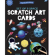 Two's Company Scratch Art and Coloring Cards Kit - Space