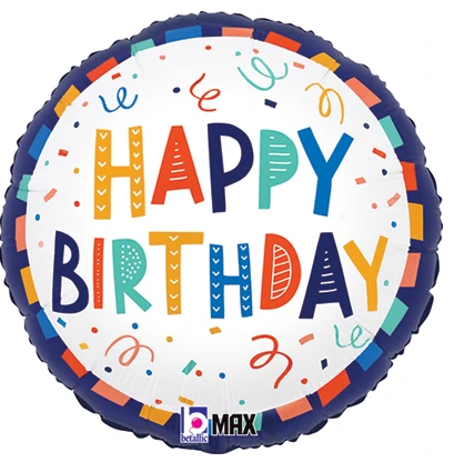 Balloons Everywhere 18" Birthday Festive Balloon