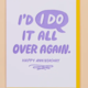 I'd "I Do" It Again Anniversary Letterpress Greeting Card