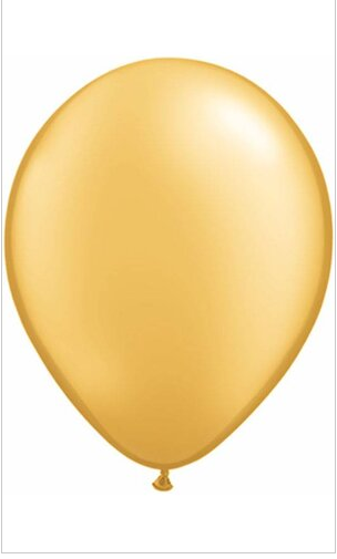GG Distributors Latex Balloon - Gold  11"